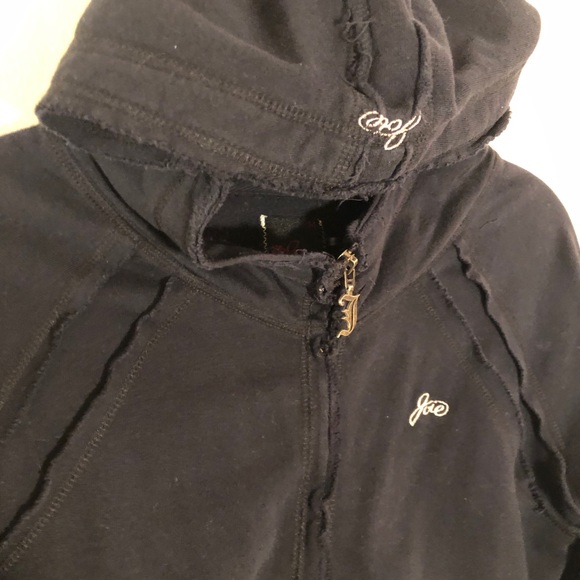 Joie Hoodie with Zipper in Black - Picture 5 of 9